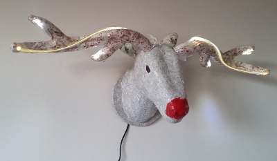 New improved Raspberry Pi Christmas reindeer powered by GoogleAIY