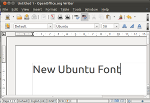 Ubuntu font - Ubuntu linux 10.10