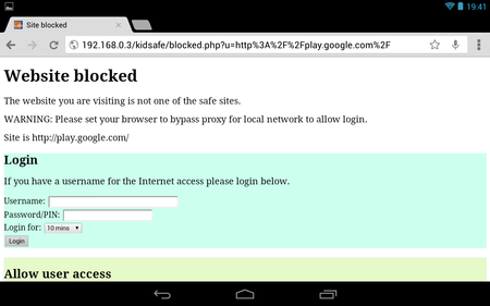 Blocking Google Play App Store on Android
