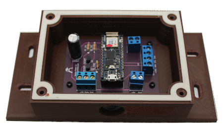 Waterproof case for Arduino Nano RP2040 with electronics PCB