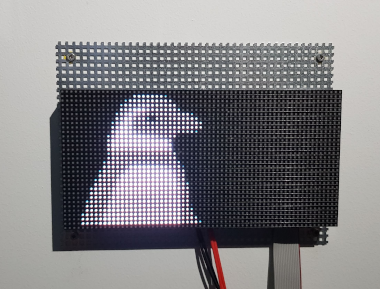 Raspberry Pi RGB matrix LED display with png image