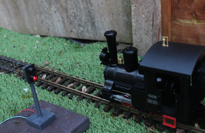 G-Scale LGB train with automatic LED signals
