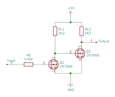 MOSFET inverting buffer