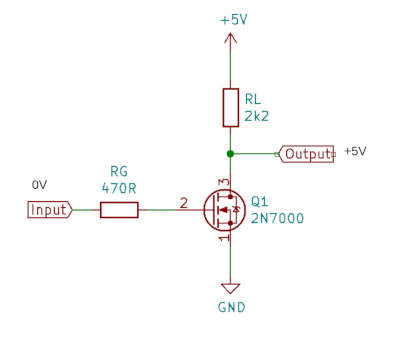 MOSFET inverting buffer