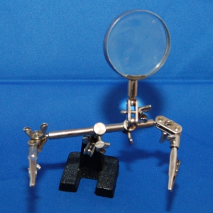 Helping hands used when soldering electronic circuits
