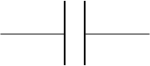 ISO / European / US circuit symbol for capacitor