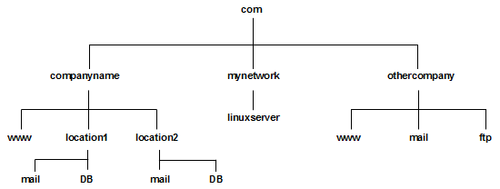 TCP/IP Networking - example DNS tree