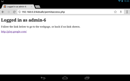 Kidsafe proxy - increasing permissions