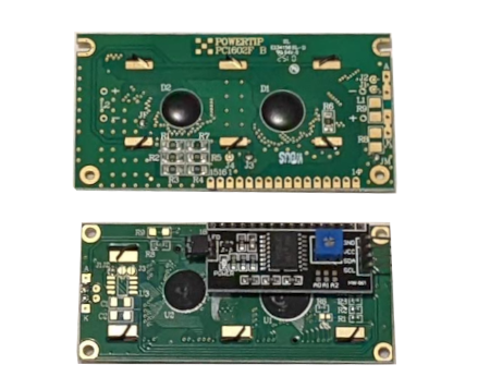 LCD display 1602 with and without i2c adapter