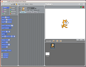 Programming in Scratch on Ubuntu Linux