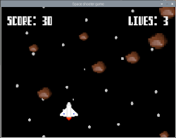 Space Shooter game created in Pygame Zero